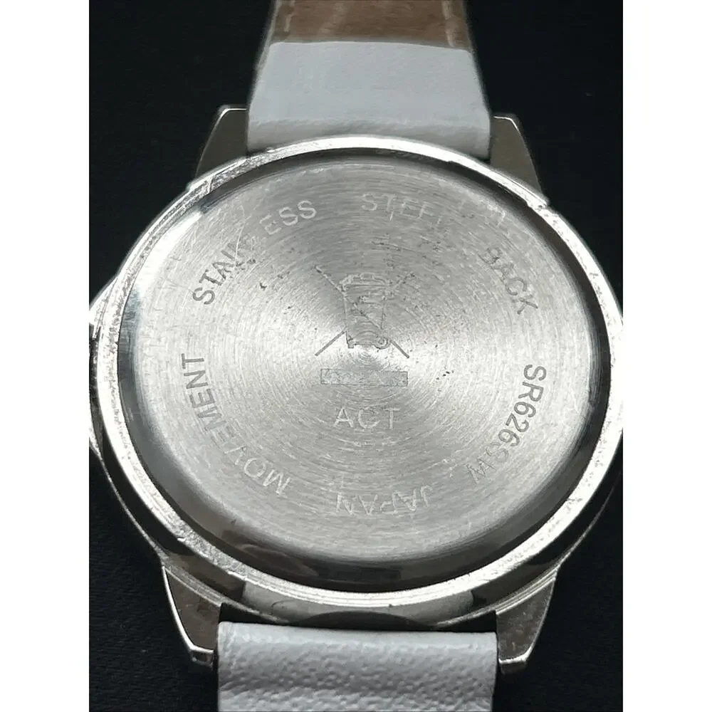 Silver Tone Pearlized Dial Women’s Quartz Watch